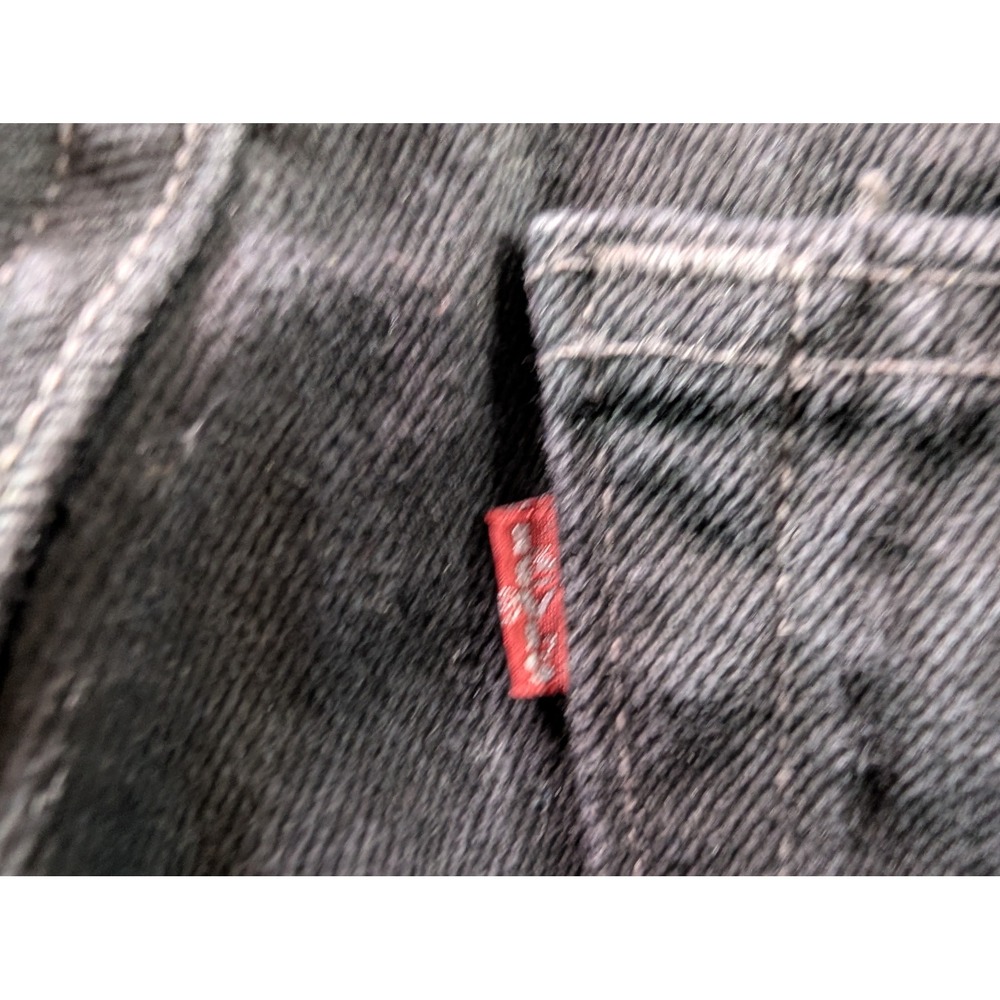 Vintage Levis 560 Loose Fit Tapered Leg Black Denim Jeans Made in USA Mens 29x31 - Picture 6 of 15